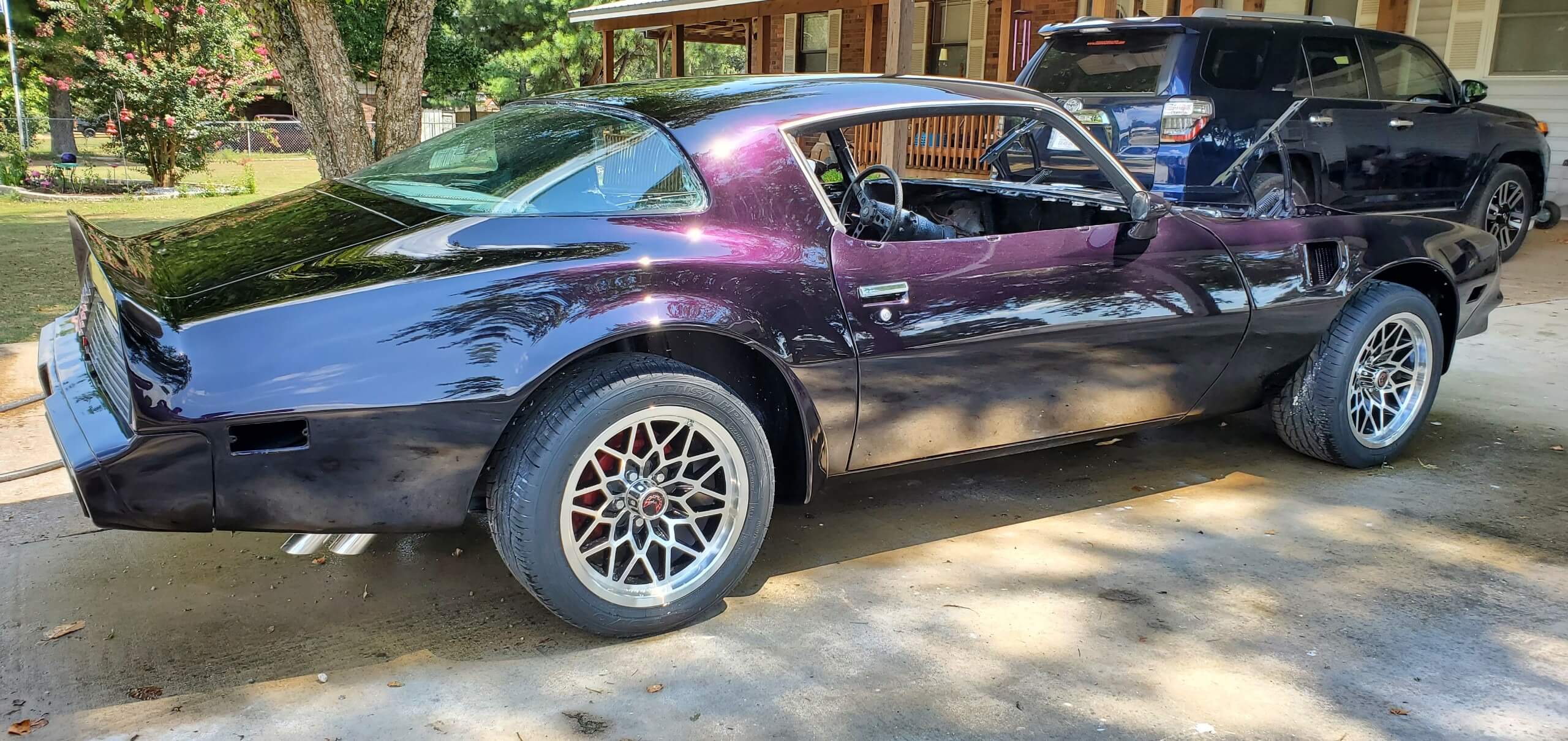 Tamco Paint Sinister Triple Reboot Purple on 1980 Pontiac