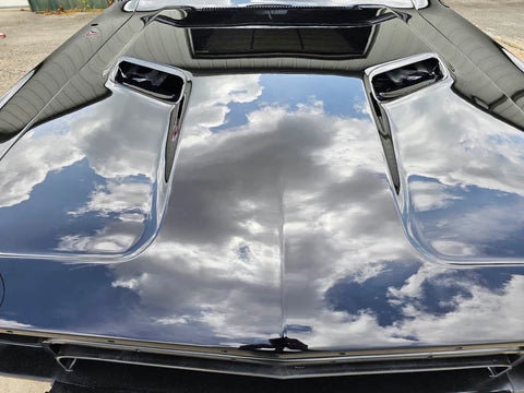 Tamco Paint Sinister Triple Reboot Purple in 1973 Dodge Challenger