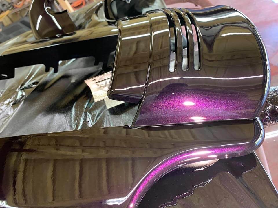 Tamco Paint Sinister Triple Reboot Purple on Car Parts
