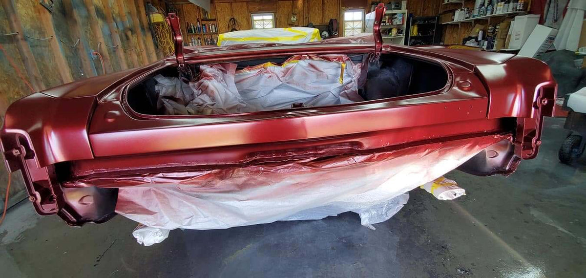 Tamco Paint Toyota Salsa Red Pearl on 1970 Monte Carlo Convertible