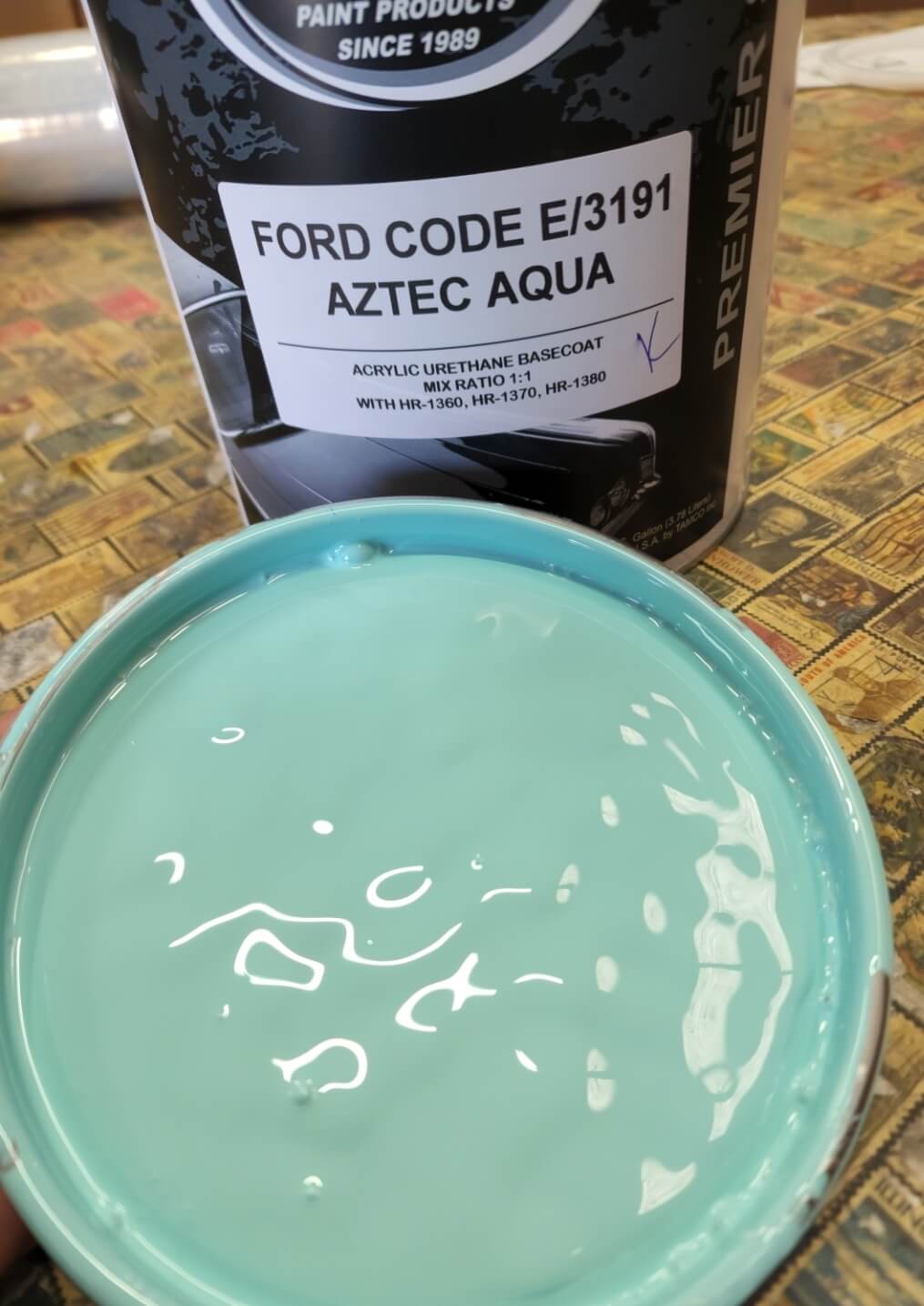 Aztec Aqua Color Paint