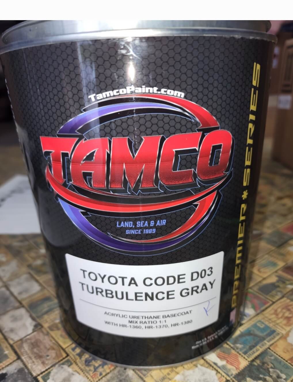 Toyota Turbulence Gray Metallic Can