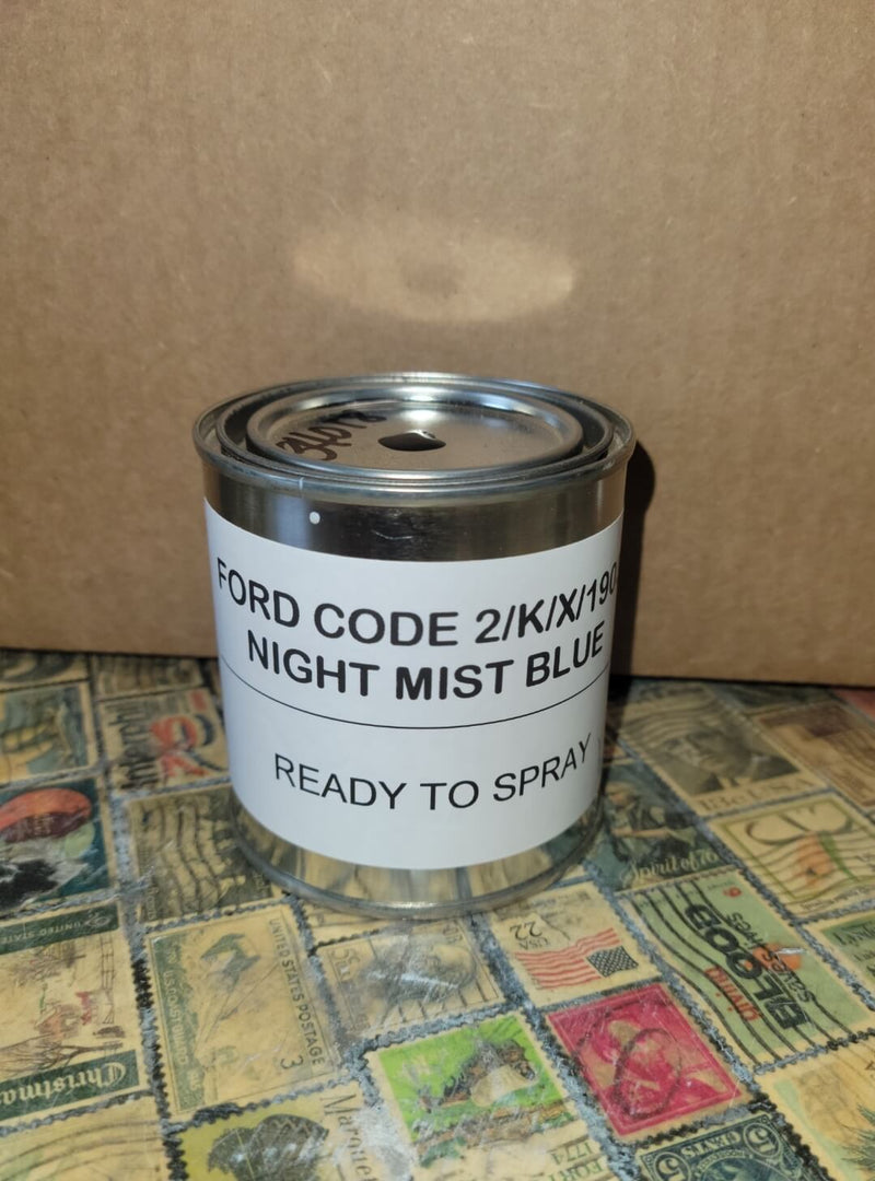 Night Mist Blue Metallic Color Paint