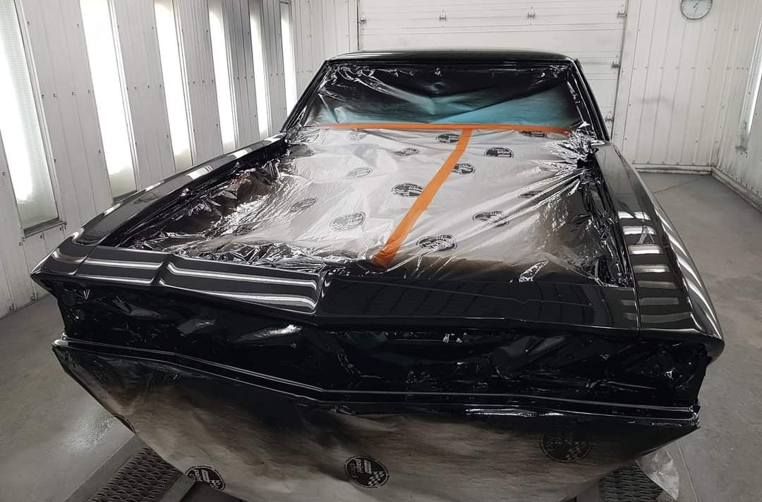 Tamco Paint 1969 Ford Mustang Murdered Out Black 