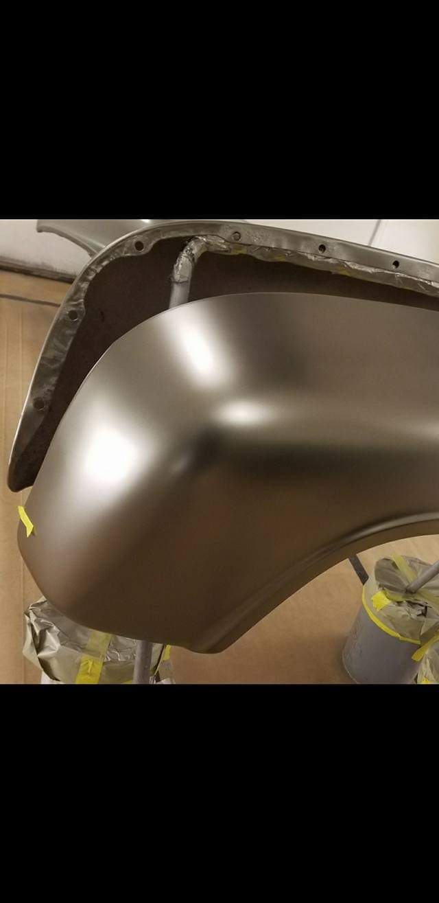 Tamco Paint Secret Silver on Car Part