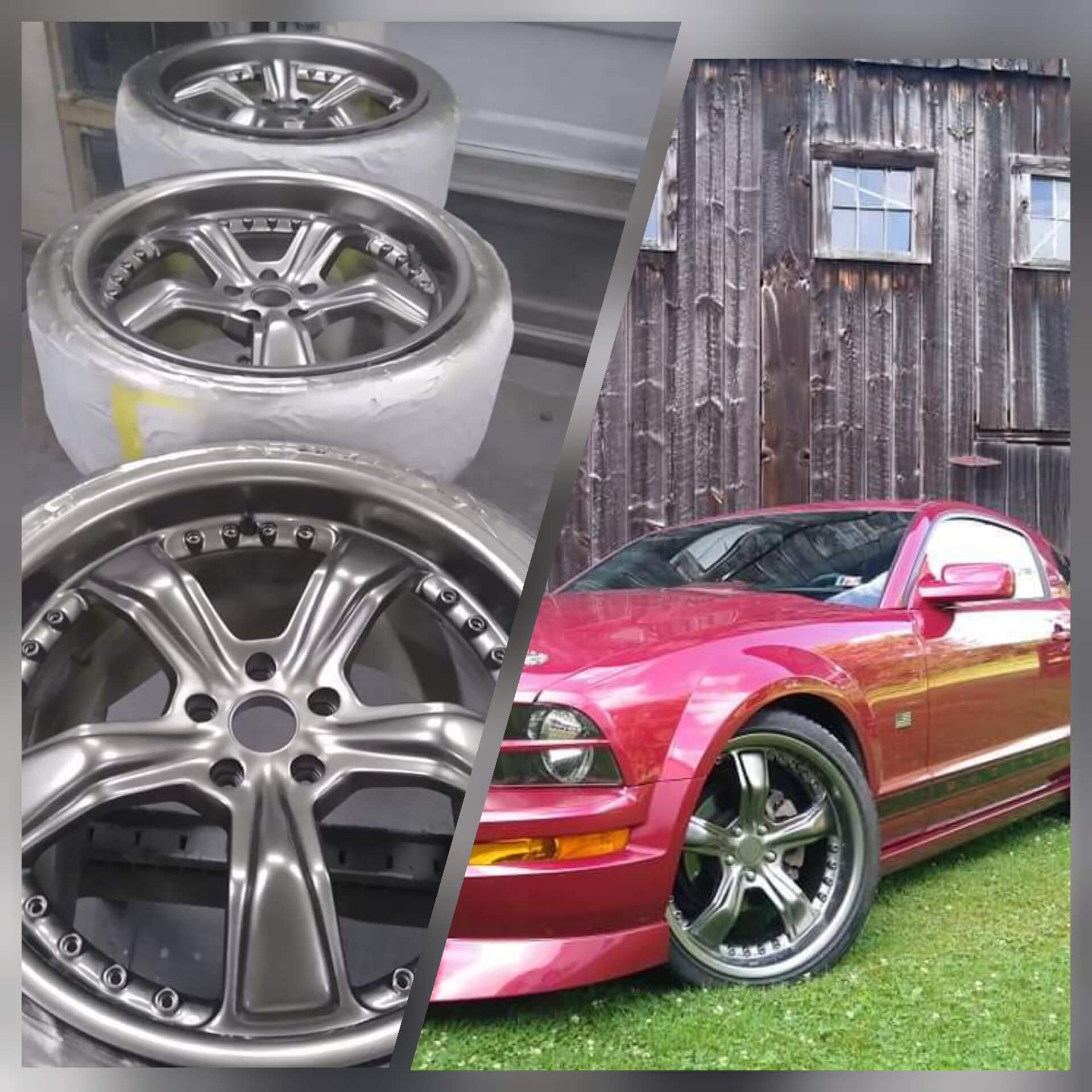 Tamco Paint Secret Silver on Car Wheel