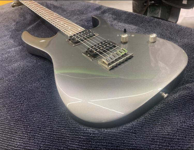 Tamco Paint Secret Silver on Guitar