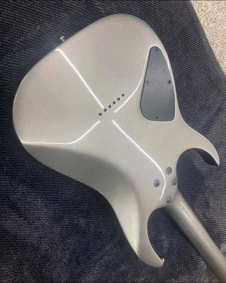 Tamco Paint Secret Silver on Guitar