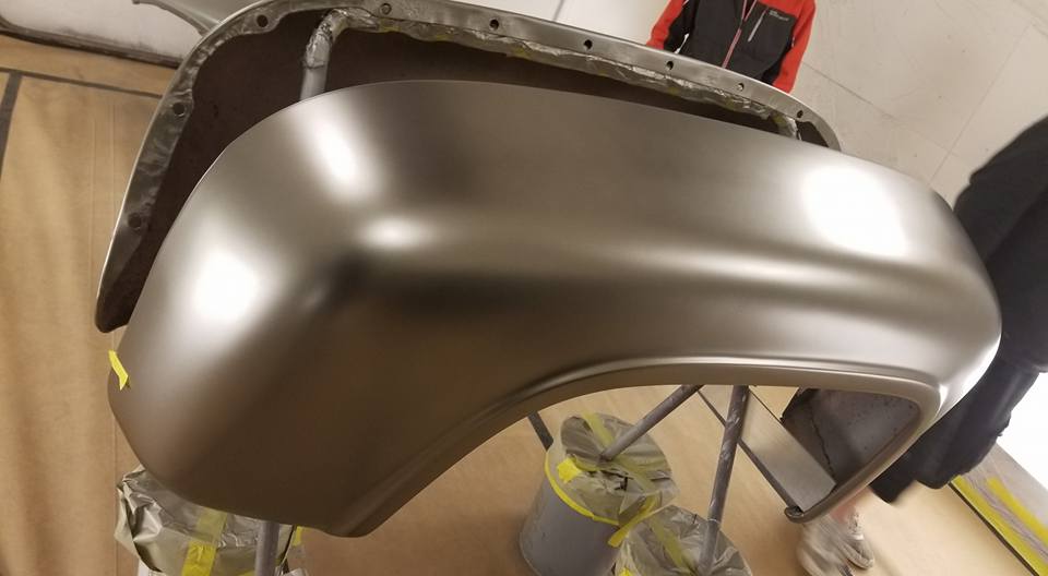 Tamco Paint Secret Silver on Car Part