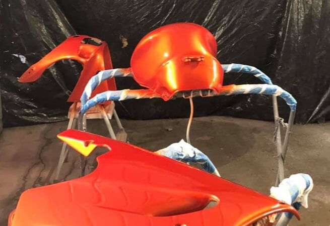 Shocktop Orange Motorcycle part