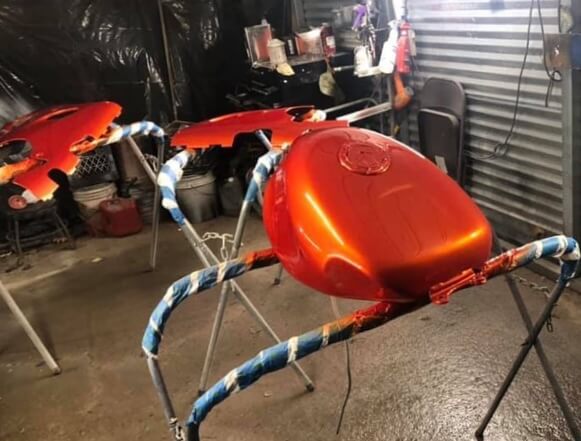 Shocktop Orange Motorcycle part