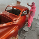 Tamco Paint Shocktop Orange on 1940 Plymouth