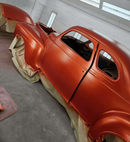 Tamco Paint Shocktop Orange on 1940 Plymouth