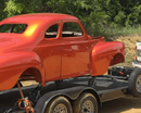 Tamco Paint Shocktop Orange on 1940 Plymouth