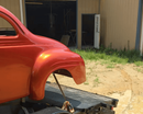 Tamco Paint Shocktop Orange on 1940 Plymouth