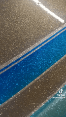 Tamco Paint Slick Silver Metallic and Candy Concentrates on Boat Hull