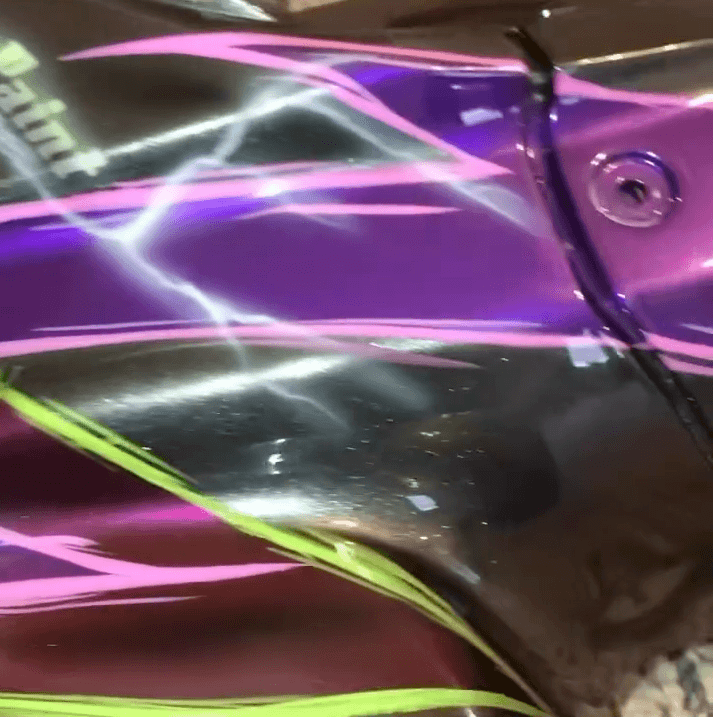 Tamco Paint Smoke Metallic on Yamaha YFZ450 Drag Bike Parts