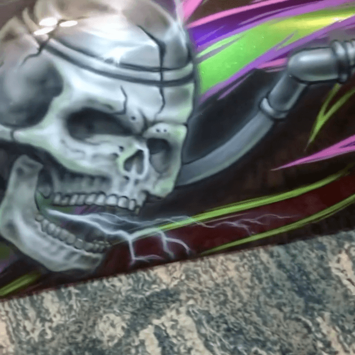 Tamco Paint Smoke Metallic on Yamaha YFZ450 Drag Bike Parts