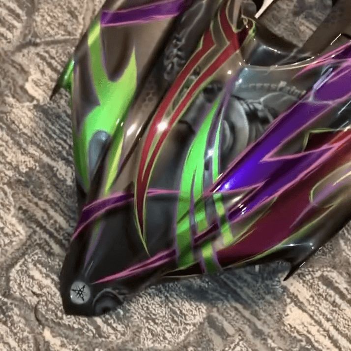 Tamco Paint Smoke Metallic on Yamaha YFZ450 Drag Bike Parts