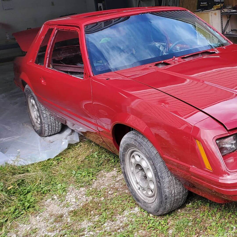 rock it red 1985 ford mustang