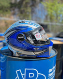 Tamco Paint SoCal Blue Candy Concentrate on Harley Simpson Helmet