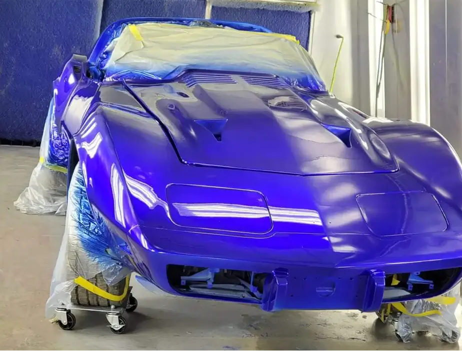 Tamco Paint SoCal Blue Candy Pearl Basecoat on Car