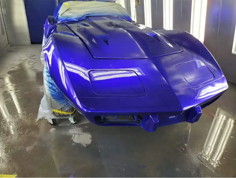 Tamco Paint SoCal Blue Candy Pearl Basecoat on Car