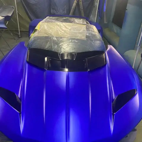 Tamco Paint SoCal Blue Candy Pearl Basecoat on Car
