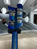 Tamco Paint SoCal Blue Candy Pearl Basecoat on Guitar
