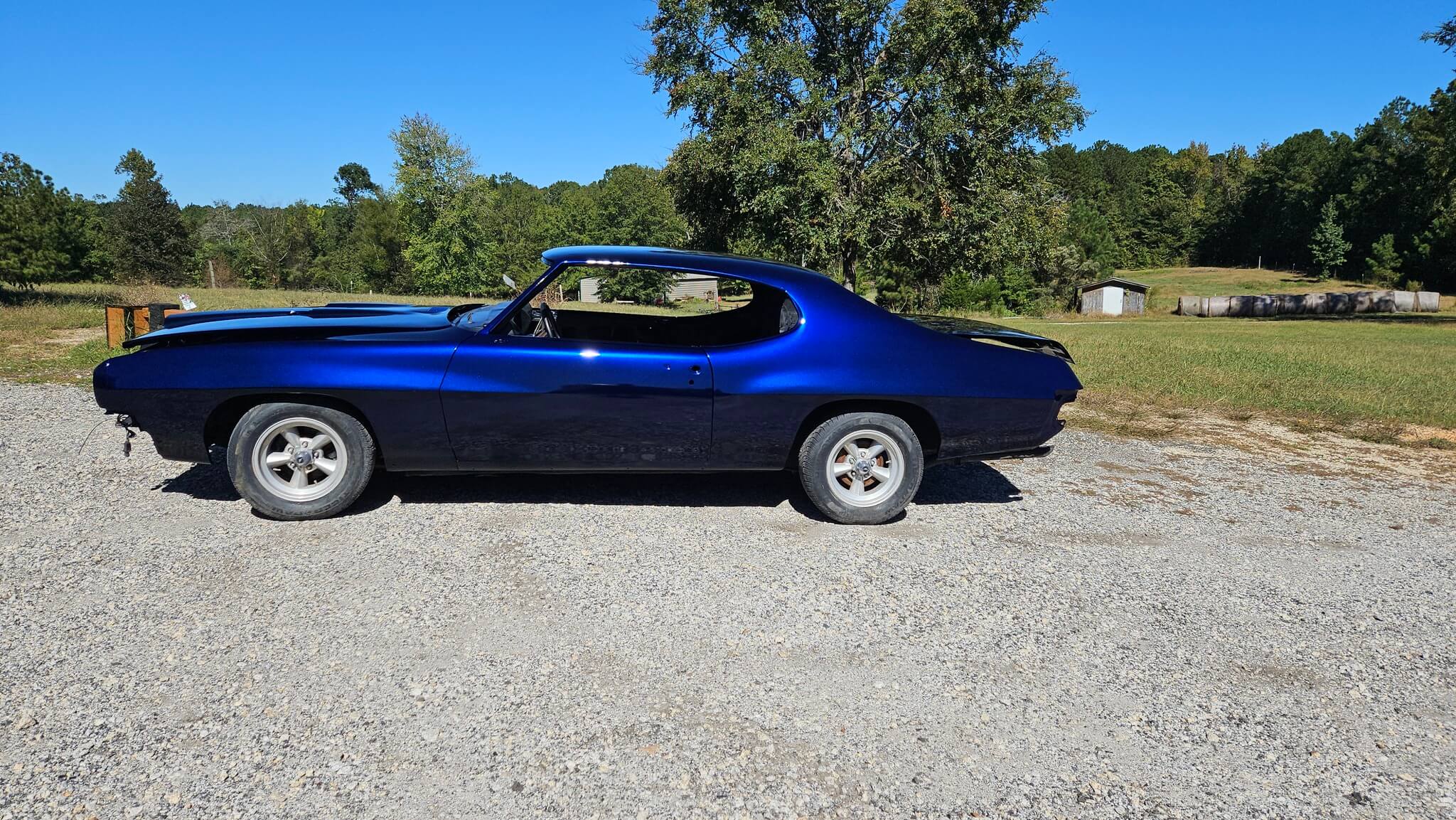 Tamco Paint SoCal Blue Candy Pearl Basecoat on Pontiac Lemans