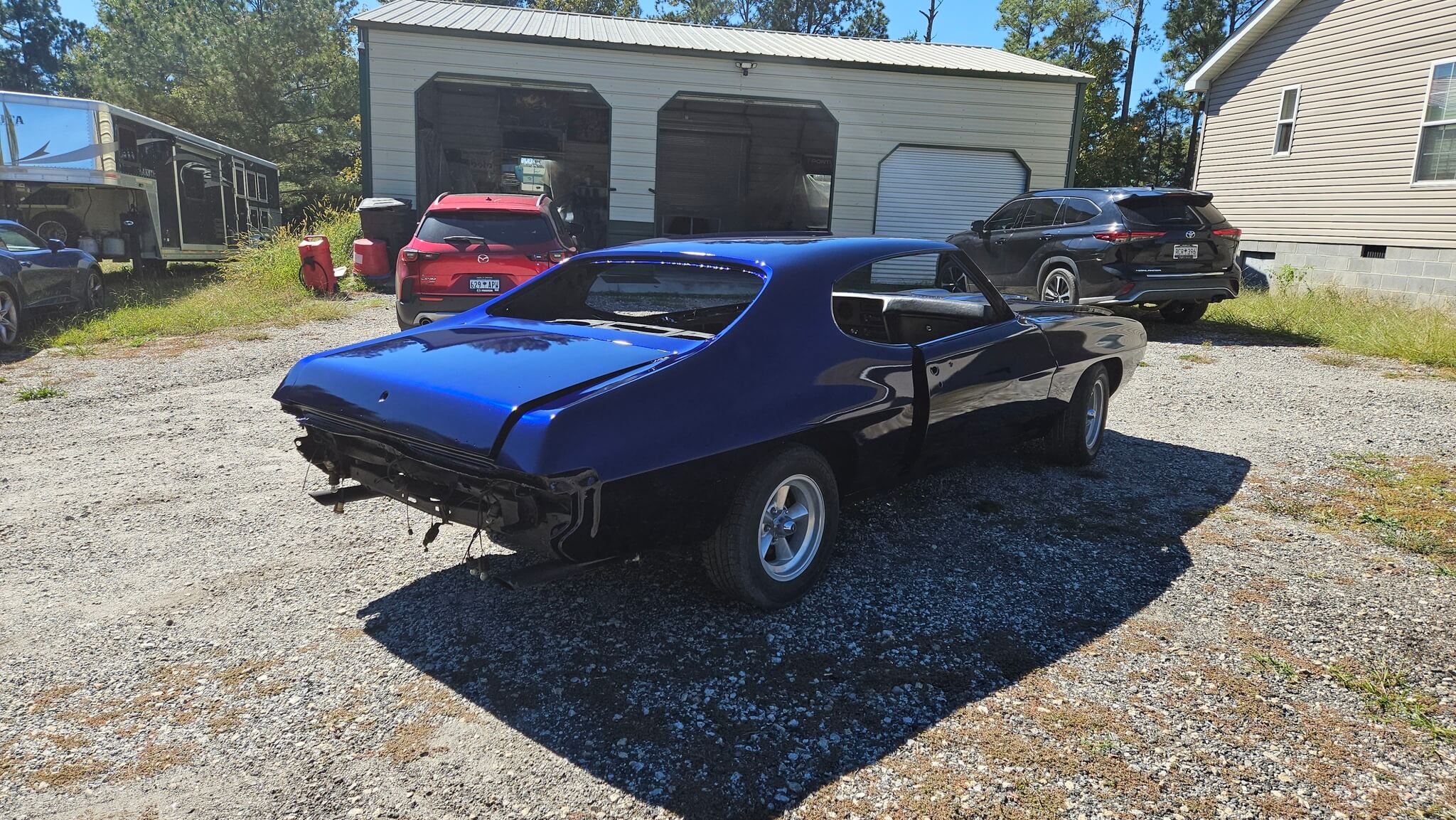 Tamco Paint SoCal Blue Candy Pearl Basecoat on Pontiac Lemans