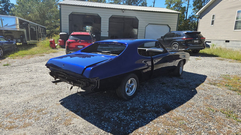 Tamco Paint SoCal Blue Candy Pearl Basecoat on Pontiac Lemans