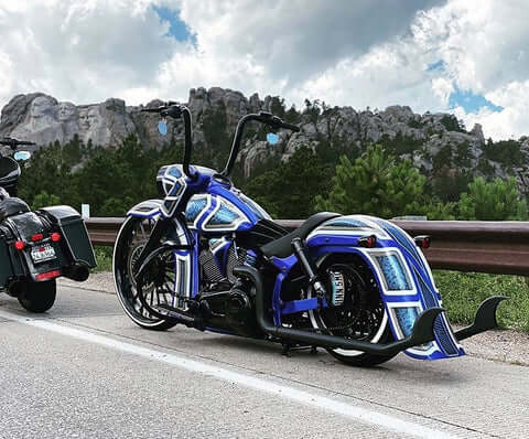 Tamco Paint SoCal Blue Candy Pearl Basecoat on Motorcycle