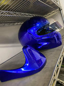Tamco Paint SoCal Blue Candy Concentrate on Motorcycle Helmet