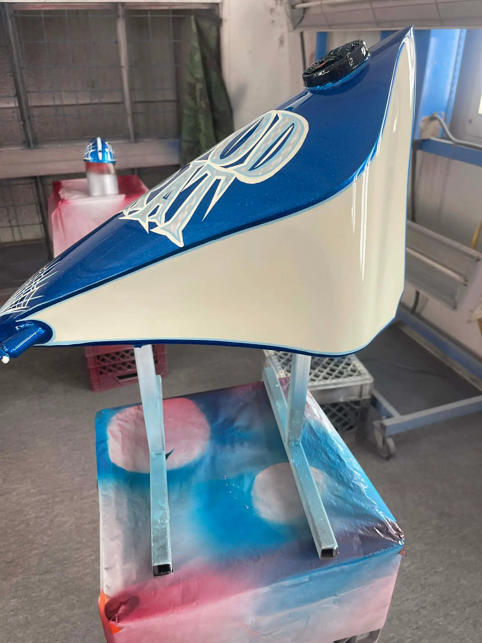 Tamco Paint SoCal Blue - Candy Concentrate on Motorcycle Parts & Chassis
