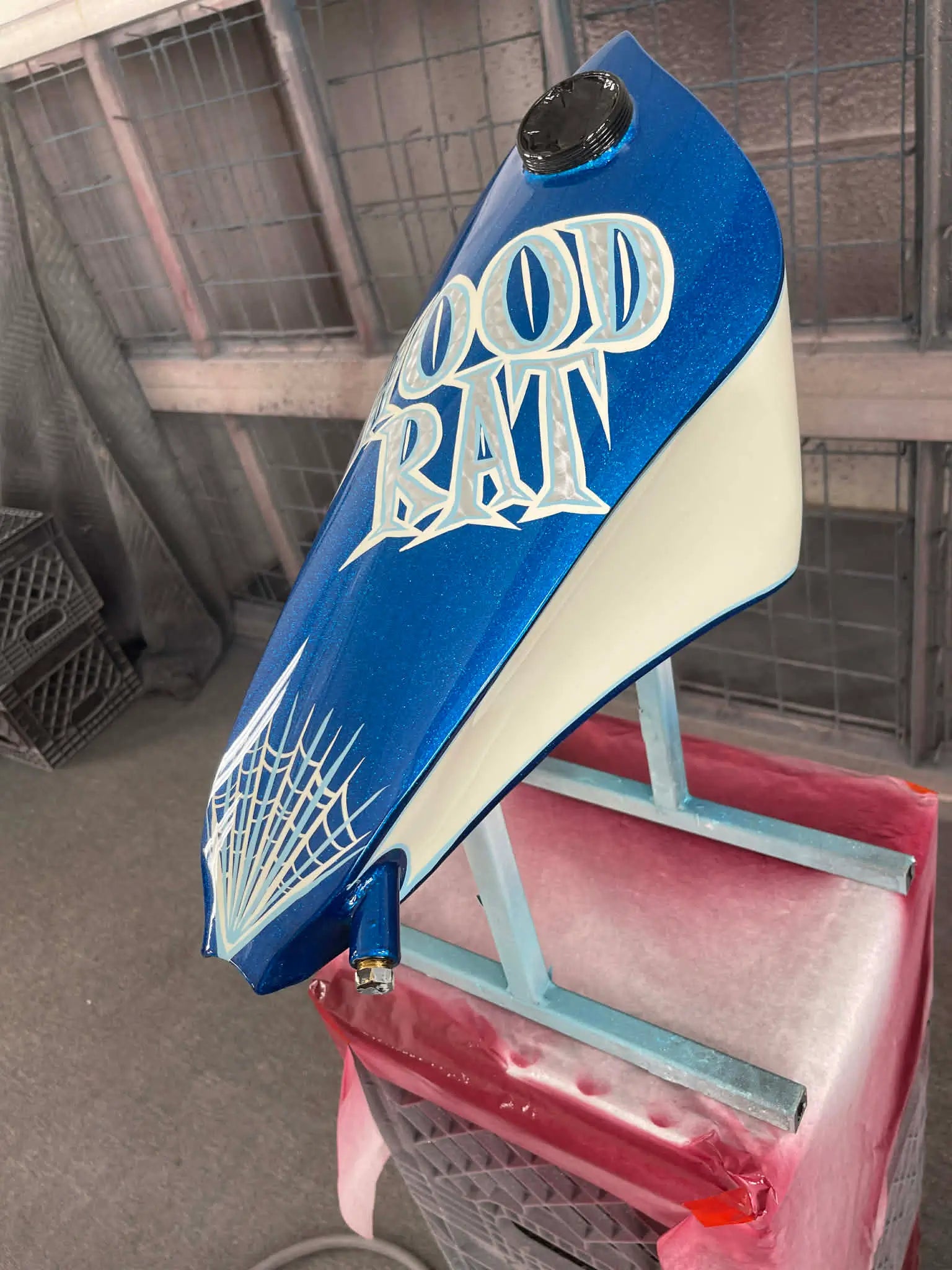 Tamco Paint SoCal Blue - Candy Concentrate on Motorcycle Parts & Chassis
