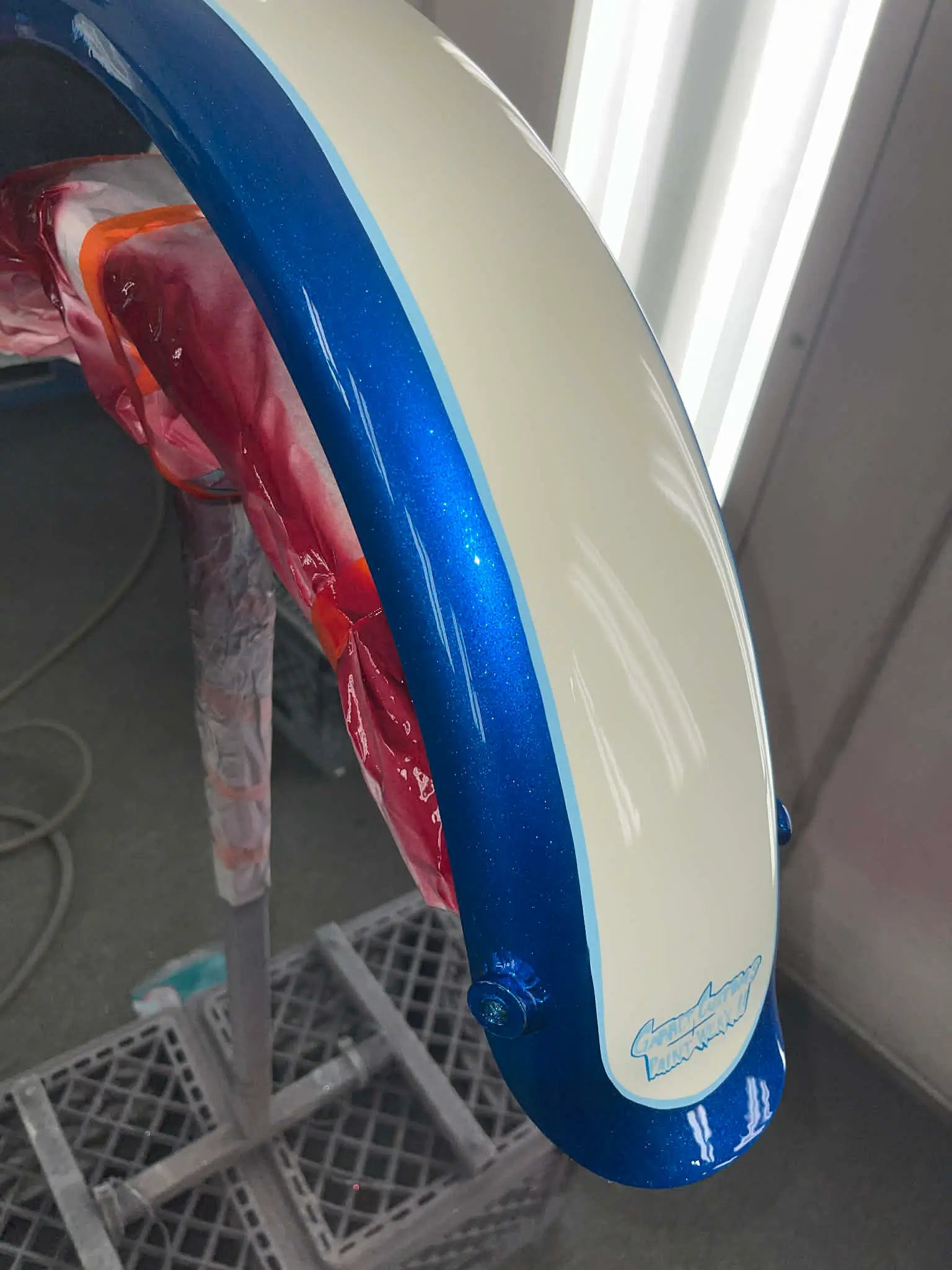 Tamco Paint SoCal Blue - Candy Concentrate on Motorcycle Parts & Chassis