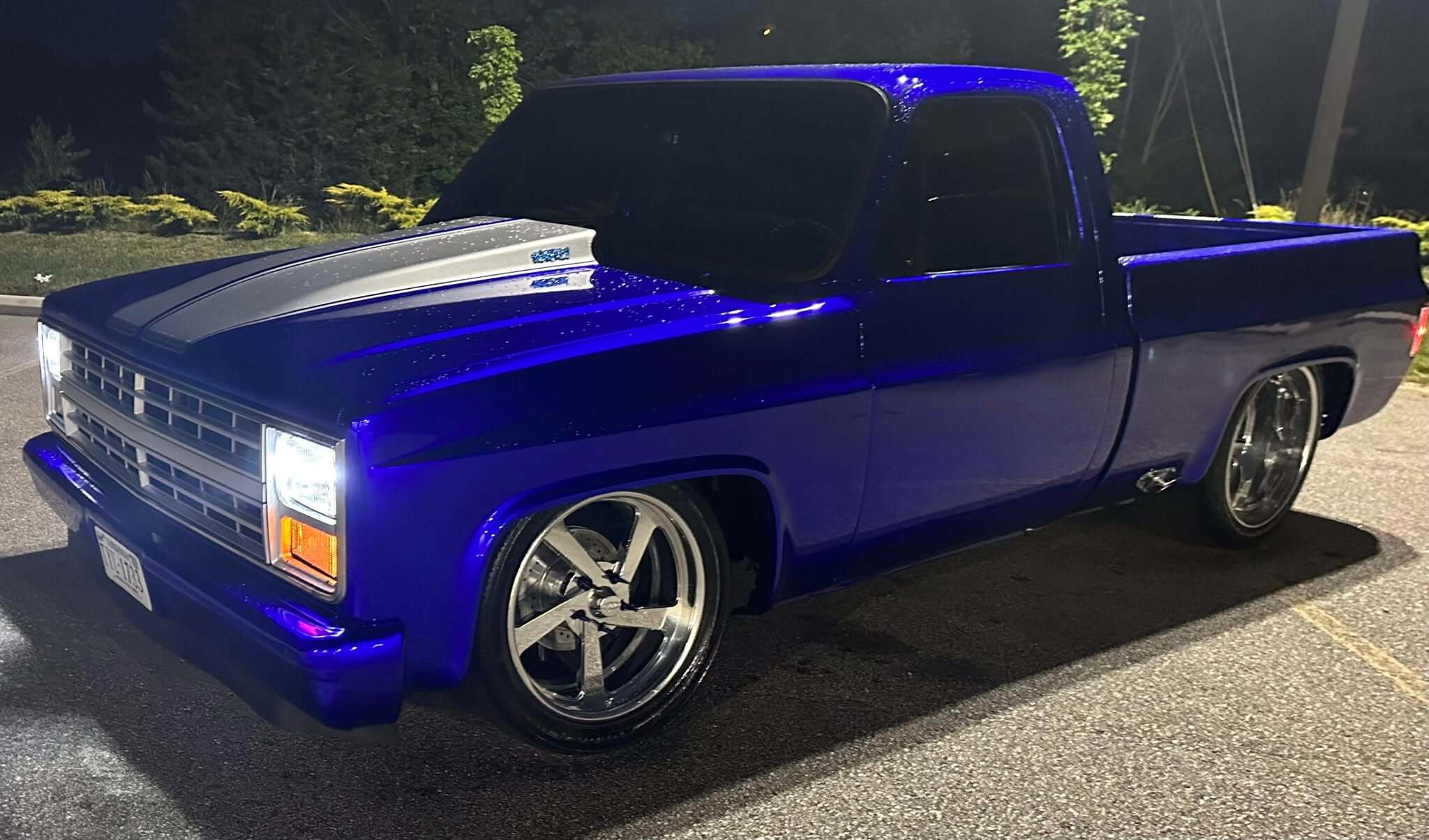 Tamco Paint SoCal Blue 2k Candy & Kandy Killa Blue 2K Candy in 1982 Chevrolet C10