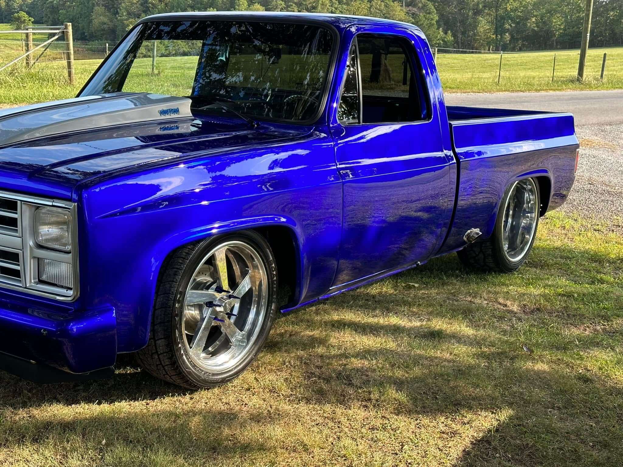 Tamco Paint SoCal Blue 2k Candy & Kandy Killa Blue 2K Candy in 1982 Chevrolet C10