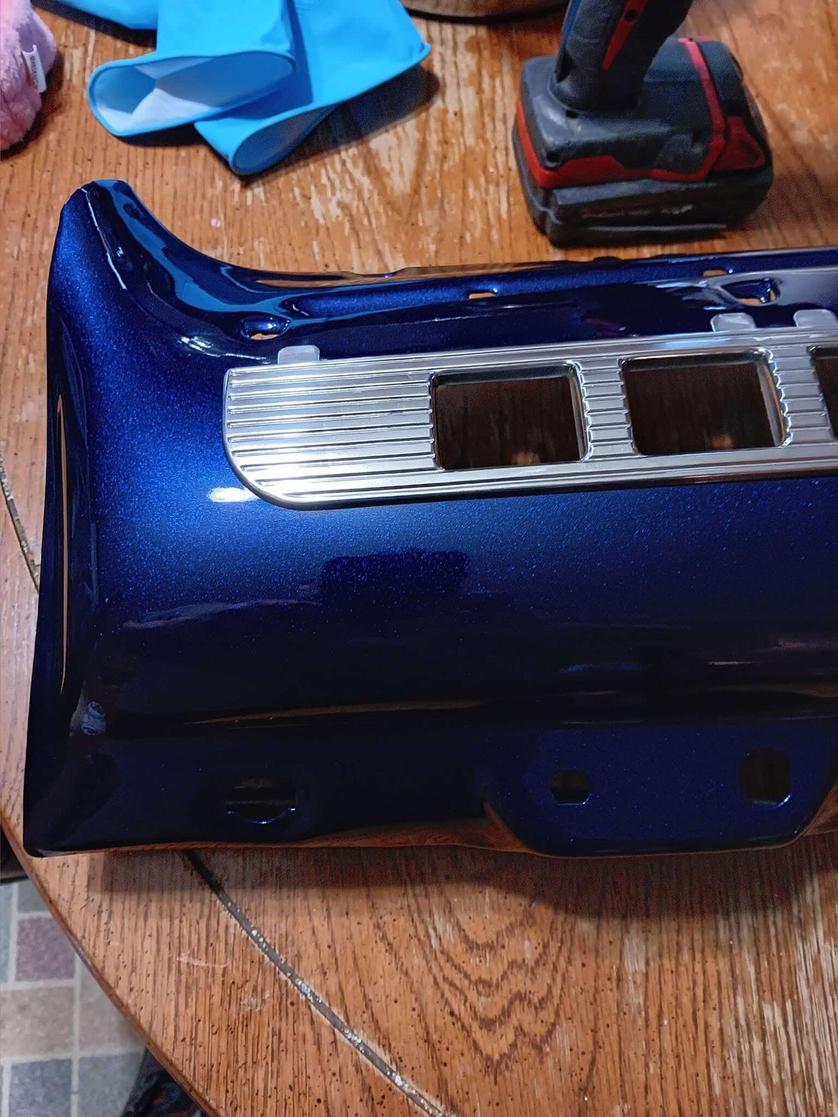 Tamco Paint Socal Blue Candy Pearl on Car Parts