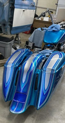 Tamco Paint SoCal Blue & Monaco Candy Concentrate on Harley-Davidson Road King