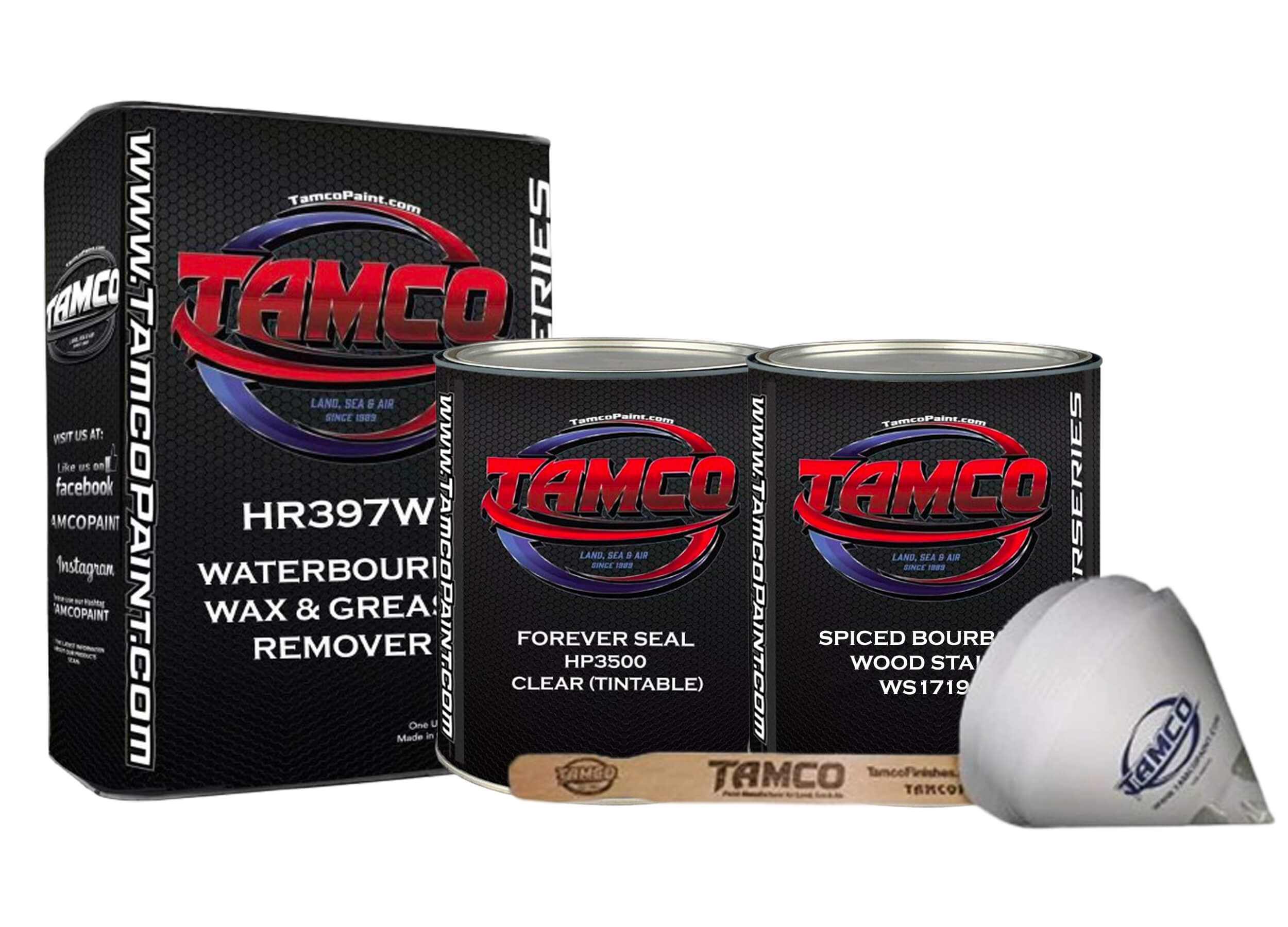 Tamco Paint Wood Stain Spiced Bourbon WS1719 with HR397W