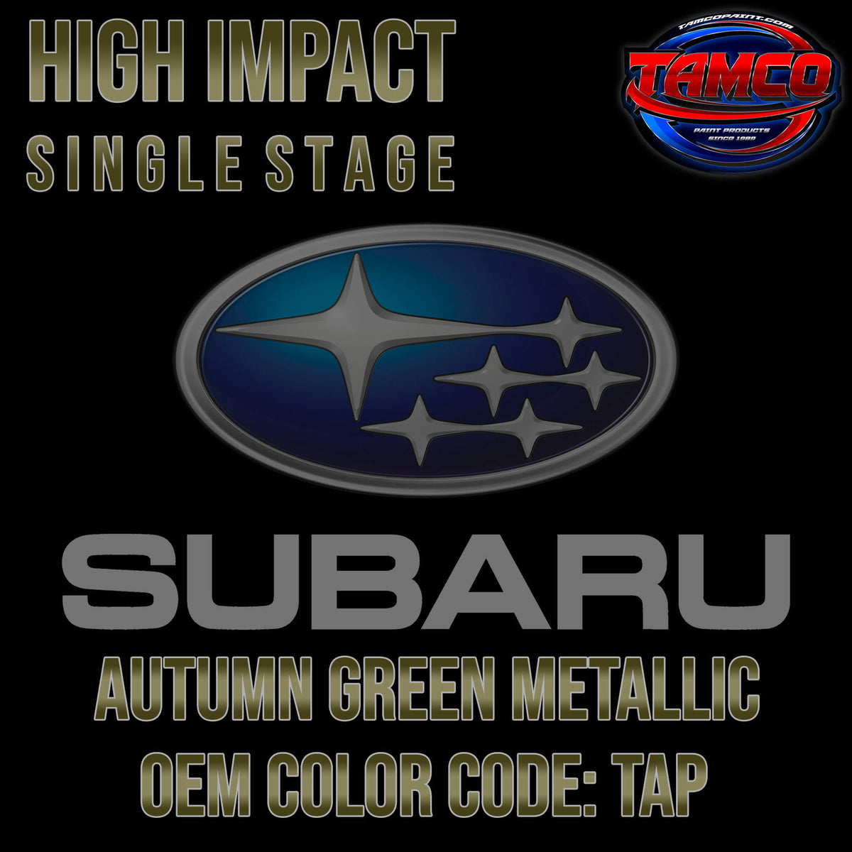 TM paint ポスター Subaru Autumn Green Metallic | TAP | 2020-2023 | OEM High