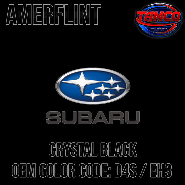Subaru Crystal Black | D4S | 2010-2024 | OEM Amerflint II Series Single Stage