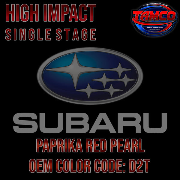 Subaru Paprika Red Pearl | D2T | 2009-2011 | OEM High Impact Single Stage