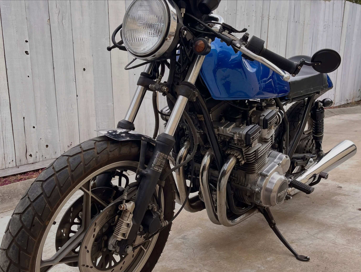 Tamco Paint Subaru World Rally Blue Pearl on 1982 Suzuki GS750