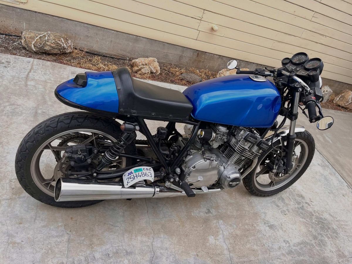 Tamco Paint Subaru World Rally Blue Pearl on 1982 Suzuki GS750