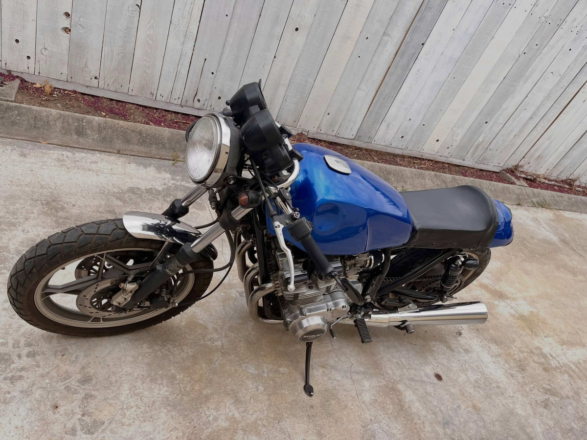 Tamco Paint Subaru World Rally Blue Pearl on 1982 Suzuki GS750