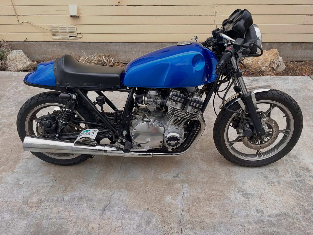 Tamco Paint Subaru World Rally Blue Pearl on 1982 Suzuki GS750
