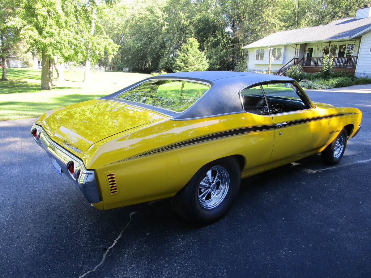 Tamco Paint GM Sunflower Yellow on 1972 Chevrolet Chevelle Heavy Chevy